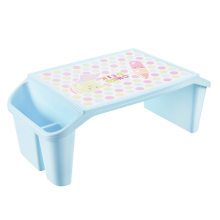 Kindertafelblad, draagbare lade van kunststof voor bed, klaslokaal, laptop, auto, activiteit, eetkamer, vloer, blauw
