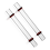 2-delige polymeerklei roller, acryl ronde buis, deegroller met dikke ring, doe-het-zelfset 1