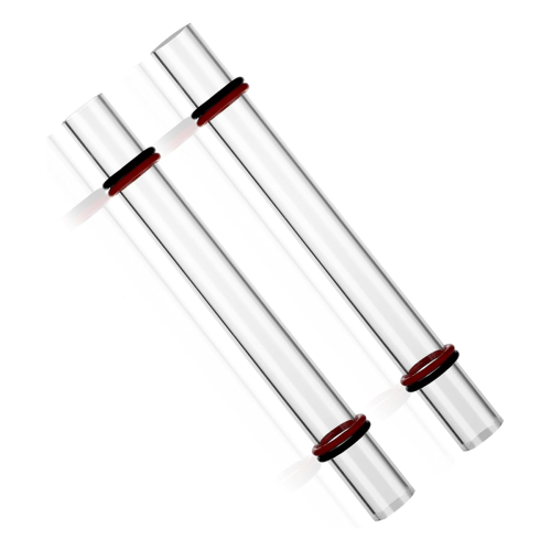 2-delige polymeerklei roller, acryl ronde buis, deegroller met dikke ring, doe-het-zelfset