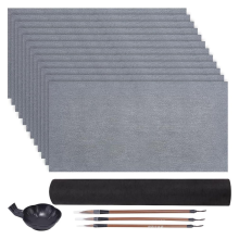 Kalligrafieset Waterschrijfdoek 12 vellen papier 3 maten penselen 1 lade voor schilderen