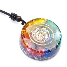 Orgonite hanger ketting Energiegenerator Emf helende kristal Heilige geometrie Chakra kettingen Meditatie