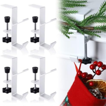 Kerst open haard kous en guirlande haken mantel metaal voor decoratie B