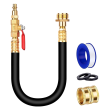 Winterklaarmaakset voor campers, adapter voor het uitblazen van de waterleiding met afsluitklep en snelkoppeling voor de luchtcompressor