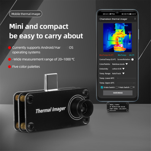 Infrarood warmtebeeldcamera temperatuurmeetinstrument Type-C voor Android-telefoons 1