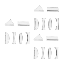 3 sets optische lenzen lesmateriaal natuurkunde instrument bolle lens microscoop schijnwerper objectief