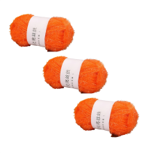 Glasgaren DIY handgeweven pop goud gevlochten fel oranje
