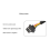 Waterstroomsensor Hallmeter 1 inch externe draad koperen turbine 6