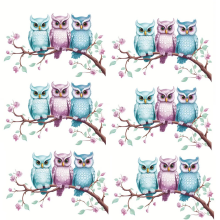 Uilentak Toiletdeksel Sticker Decals, Vis Vogel Bloem Blad Waterdichte Deksel Tank Zitplaats Decals Cistern Zelfklevend