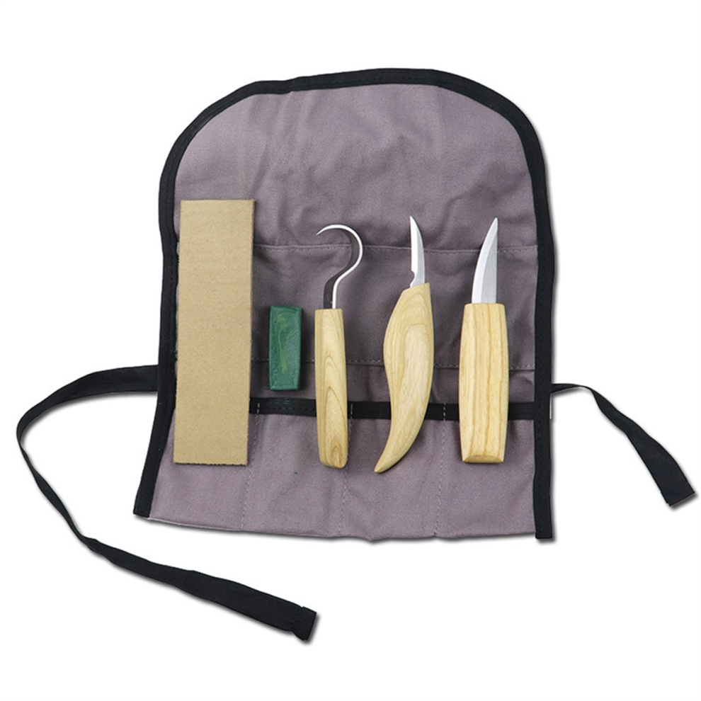 Houtsnijmes, Beitels Van Staal, Snijkanten, Gutsen, Doe-Het-Zelf Houtbewerkingsset-image