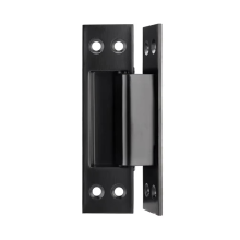 5-inch verborgen deur met roestvrijstalen houten scharnier en verborgen scharnier. Zwart