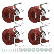 4 stuks gipsplaat steltenriemen, beenbanden, voetset, nylon bevestigingsriem, vervangend onderdeel, rood