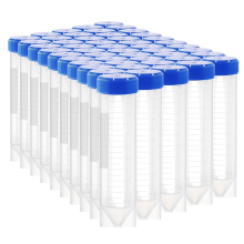 50 ml plastic centrifugebuizen met schroefdop, 50 stuks zelfstaande reageerbuisconische dop