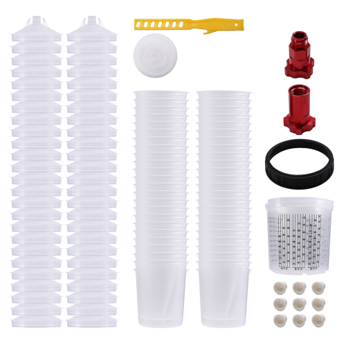 Verfmengbeker H/O Quick Tank 20,3 Oz/600ML Wegwerp met Adapter 1