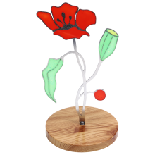 Tafeldecoratie met gekleurde bloemen als gastvrouwcadeau, cadeau voor plantenliefhebbers, kerstcadeaus voor oma