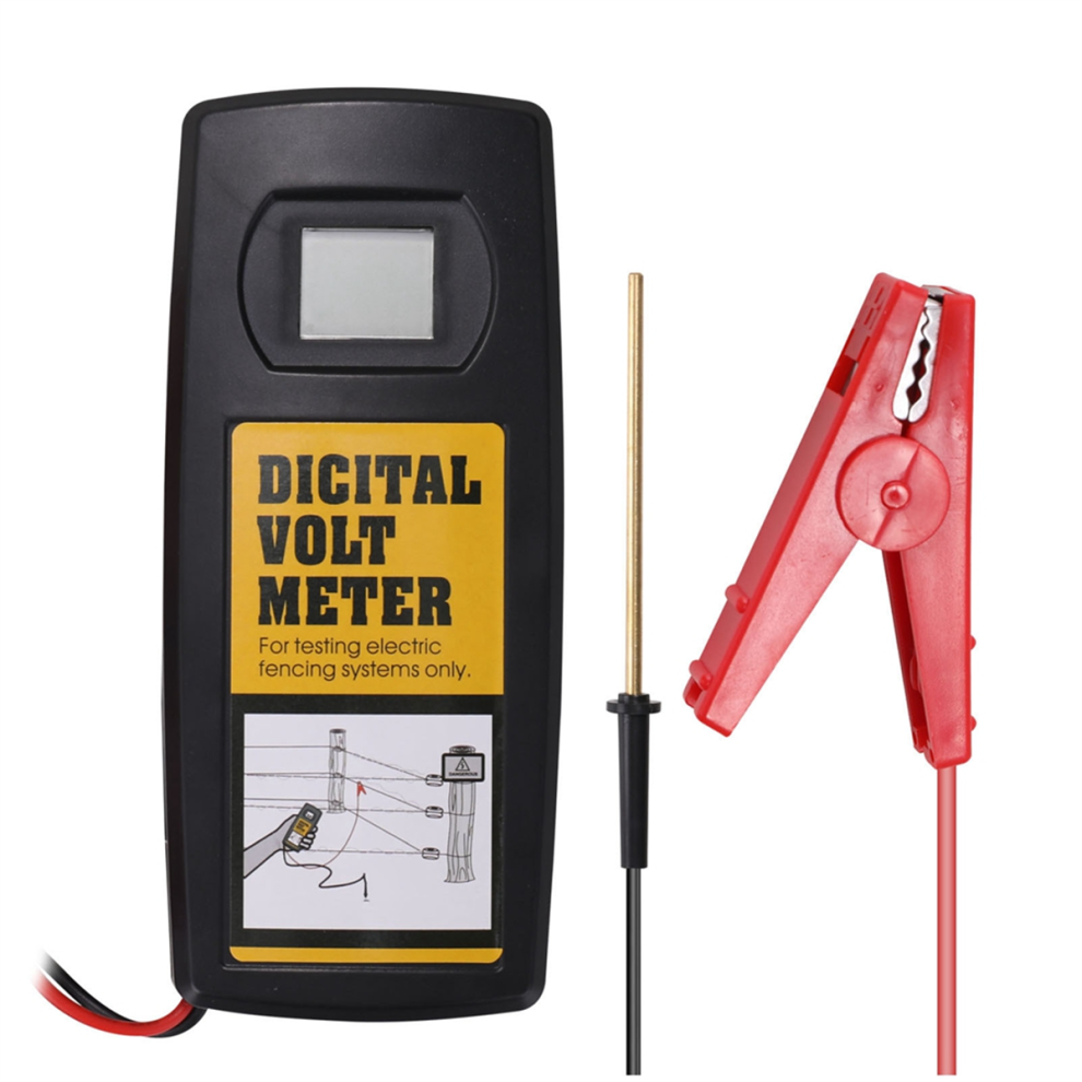 9,9KV digitale hektester voor thuis, tuin, paarden, vee, elektrische voltmeter met lcd-scherm en achtergrondverlichting