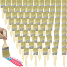 120 Chippenselen 2 Inch Bulk Verfborstel Houten Beits voor Verf, Lijm, Vernis