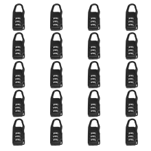 20 stuks legering veilige combinatie code nummer slot hangslot voor tas koffer bagage rits rugzak handtas anti-diefstal
