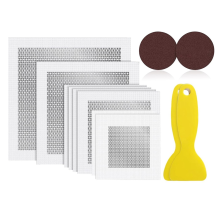 8 stuks 2/4/6/8 inch aluminium vezelgaas spackle gipsplaat reparatie kit, snel en gemakkelijk om gaten in de muur te repareren