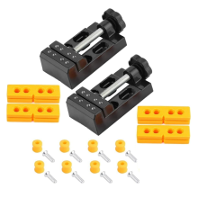 2 sets mini-bankschroef, kleine parallelle tafelboor voor sieradenknutsels, doe-het-zelf