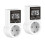 2-pack thermostaataansluiting met sensor, digitale temperatuurregelaaraansluiting, waterdichte schakelaar EU-stekker 8