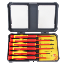 Draagbare magnetische 1000V autoreparatietool met koffer, handige geïsoleerde schroevendraaierset, 6 stuks/set