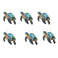 6 stuks Lucky Turtle zonnevangers voor aan het raam, voor binnen en buiten
