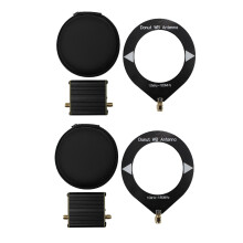 2 sets nieuwste, verbeterde breedband-lusantennes met een frequentiebereik van 10 kHz - 180 MHz met een lage impedantieomvormer.