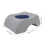 Ergonomic Gray Blue Face Down Pillow with Hollow Headrest Support 2