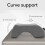 Ergonomic Gray Blue Face Down Pillow with Hollow Headrest Support 6