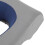 Ergonomic Gray Blue Face Down Pillow with Hollow Headrest Support 13