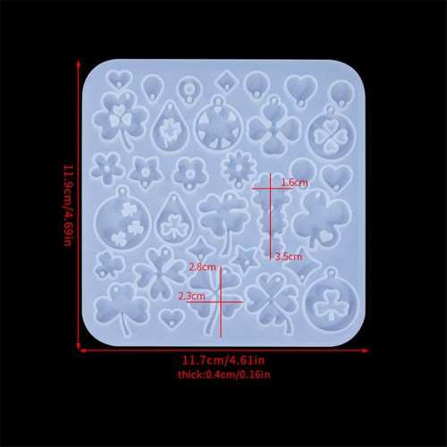 DIY mallen siliconen oorbel bloemvormige sieraden 2