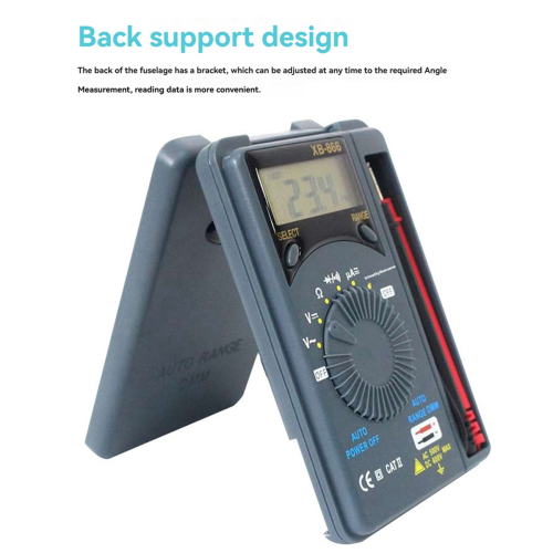 XB866 Mini Auto Range LCD Voltmeter Tester Tool AC/voor DC Pocket Digitale Multimeter 1