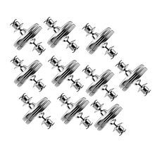 10 paar magnetische gordijnclips, dubbelzijdige adsorptiemagneetafdichting ter voorkoming van lichtlekkage