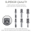 Impactdoppenset Driver Adapter 2 Sets 2