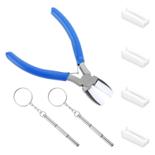 Nylon tang Sieradengereedschap Koolstofstaal Zachte dubbele platte bek voor kralen