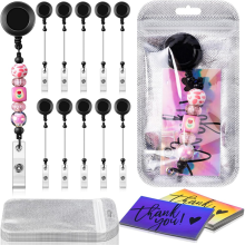 10 sets kralen badge reel set intrekbare clip houder voor kralen sieraden DIY cadeau knutselen maken een
