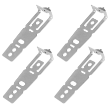 4 stuks vaatwasser montagebeugel met schroeven, WD01X27759 kwarts aanrechtblad montageclips onder aanrechtbladkast