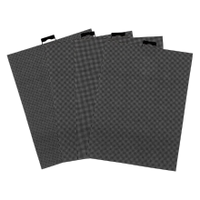 4 stuks plastic gaasdoek 14 CT zwarte vellen voor borduurwerk, knutselen en doe-het-zelf