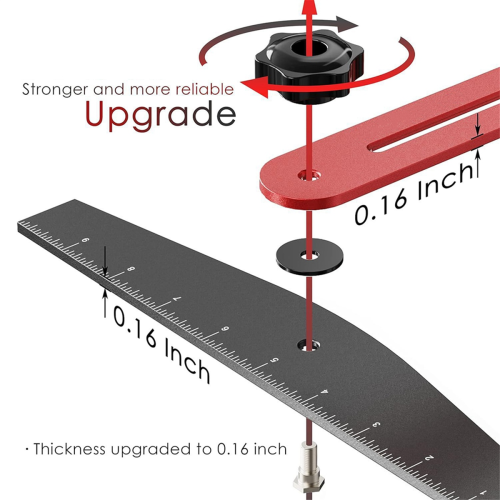 Trap sjabloon tool, traptrede maatmal, trap meetmal voor traptreden tool 1