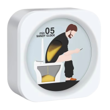 Toiletzandloper Timer 5 Minuten Toilet Zandklok Tijd Aftellen Voorkom Uitstelgedrag Aambeien Verjaardagscadeaus