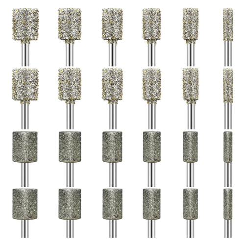 Steenhouwset Diamant Slijpbit Compatibel met 50Grit 24PCS Polijstset Bits