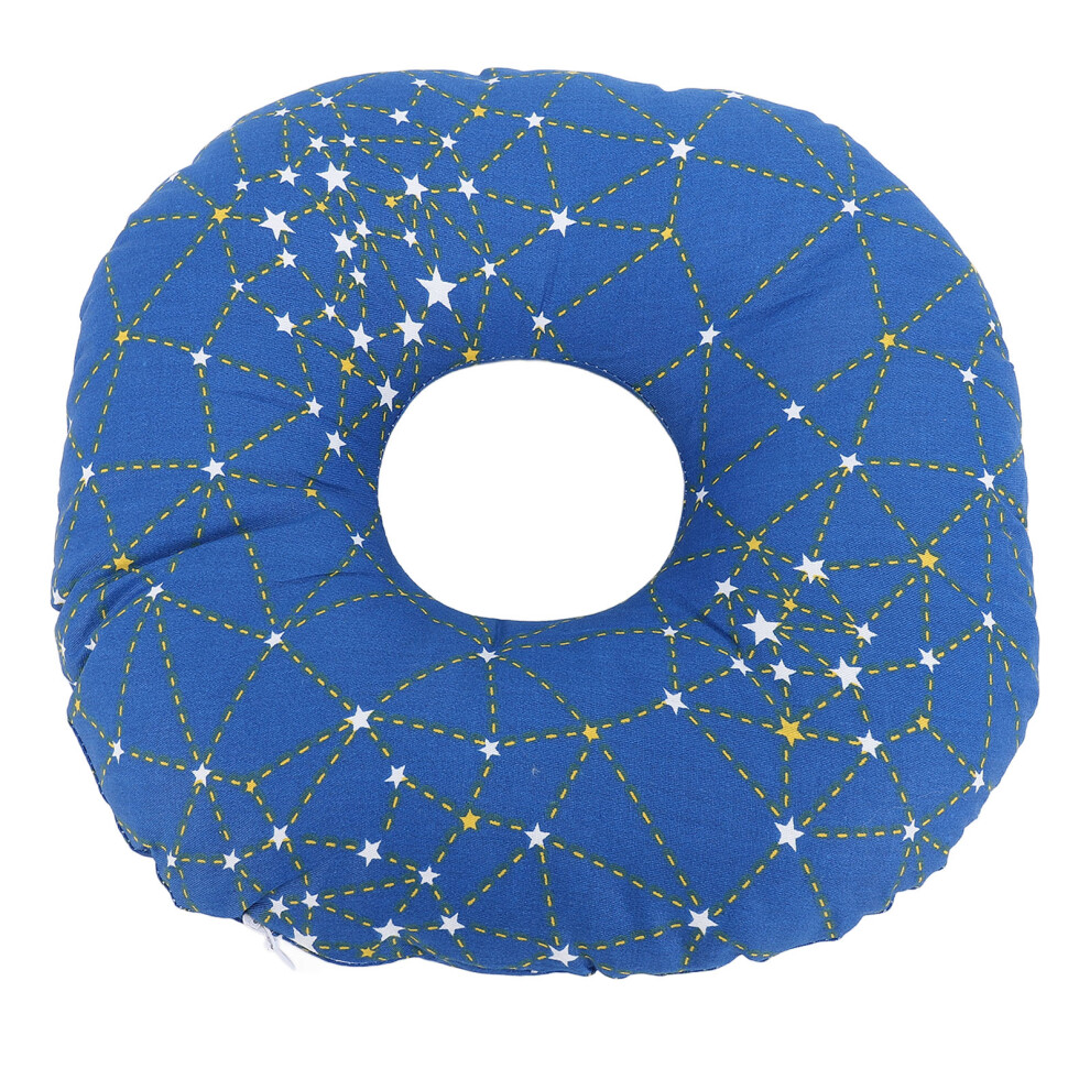 Cotton Ear Pillow for Side Sleepers, 28x8cm, Breathable Donut Shape
