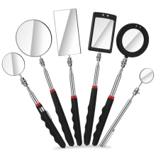 6 stuks LED telescopische inspectiespiegel, intrekbare mechanische spiegeltool, intrekbare detectie onder voertuig