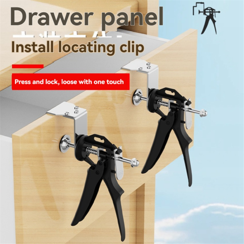 2 stuks ladefrontmontageklemmen, kastdeurklem-hardwaremal, multi-instelbare paneelbevestiging 2