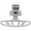 Retractable Rear Seat Foot Step Stainless Steel 7