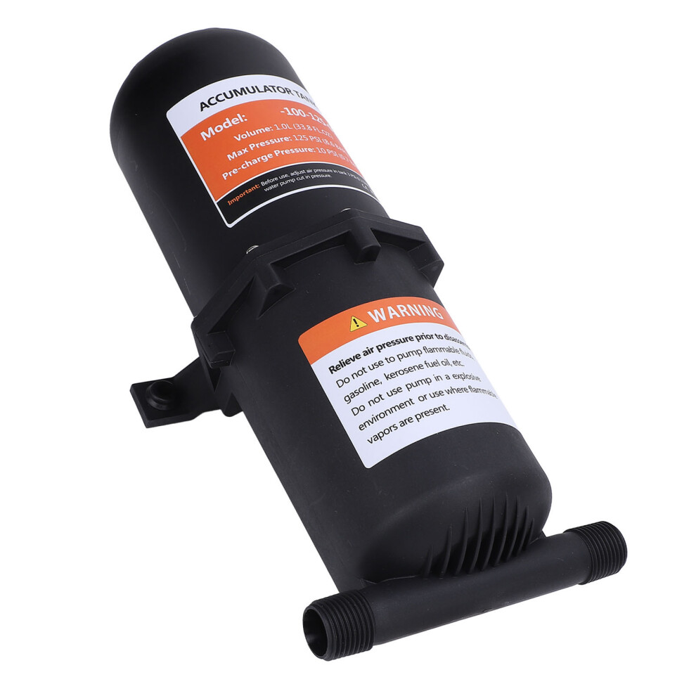 1L Accumulator Tank 1/2 Mnpt Port For Smooth Rv Water Systems 6941331095478