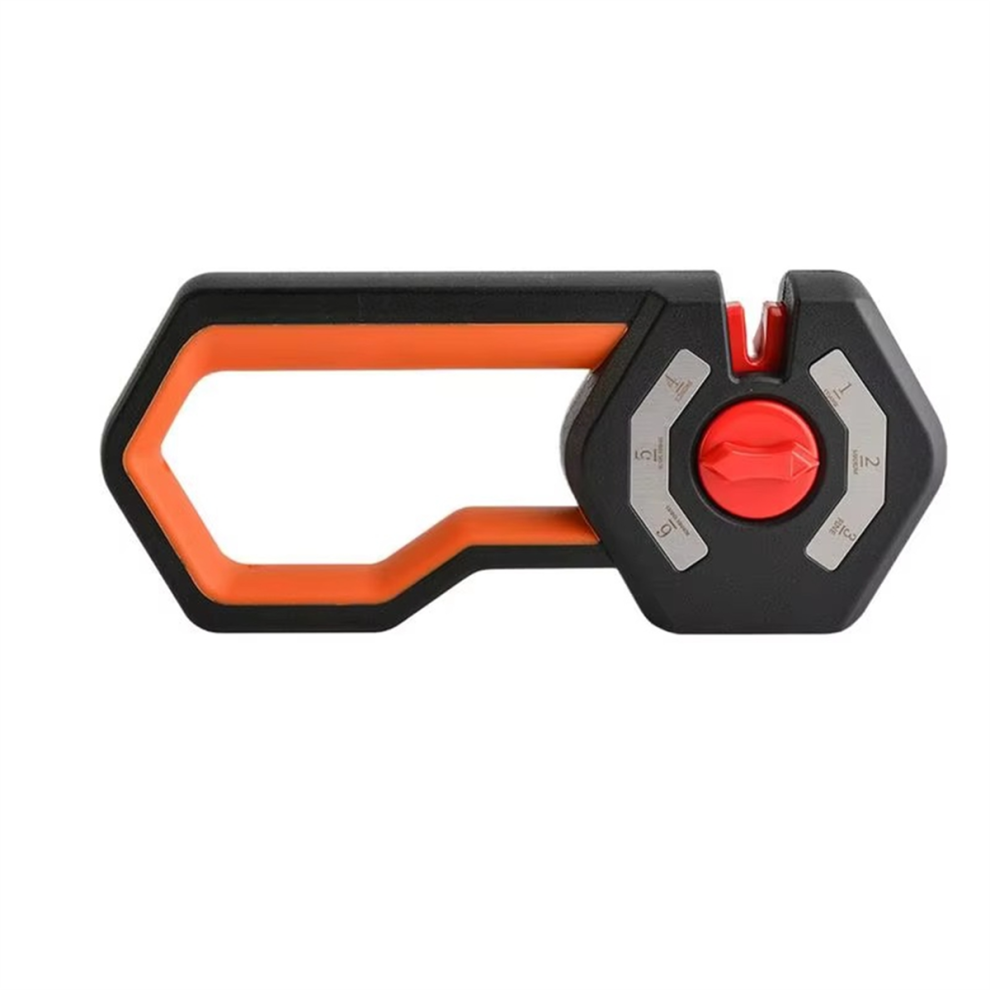 Snijmesslijper Met Verstelbare Hoek, 6-Traps Handmatige Schaar, Antislip Handvat, Professioneel Keukengereedschap-image