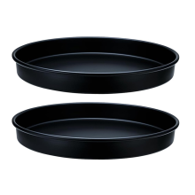 2 stuks zwarte luie organizer 10 inch, draaiplateau voor keuken, kast, wastafel, badkamer, voorraadkast
