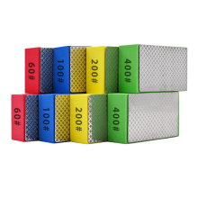 8 stuks diamant handpolijstpads voor het slijpen van keramische tegels en glas, schuurblokken 60, 100, 200, 400