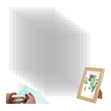 50 stuks transparante acetaatvellen, transparante plastic reliëfkaarten voor doe-het-zelf scrapbookfotolijsten
